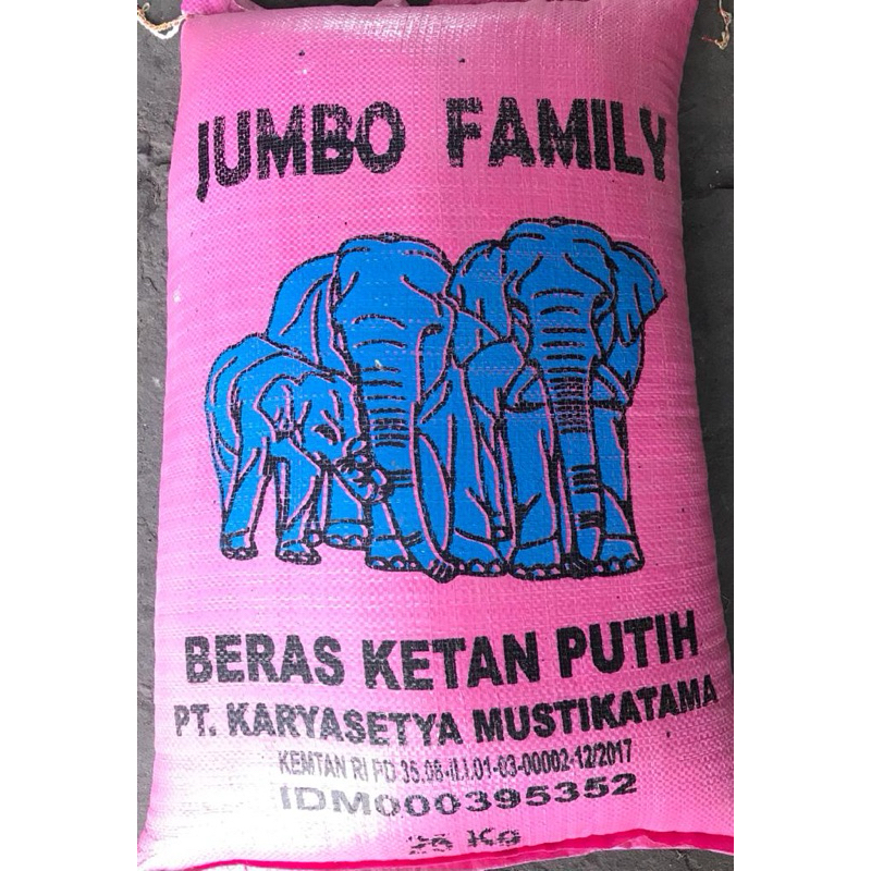 

Beras Ketan super enak jumbo family 25 kg