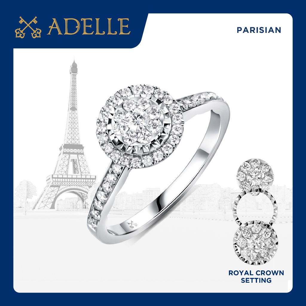 Adelle Jewellery – Impressa Ring – Cincin Emas Berlian