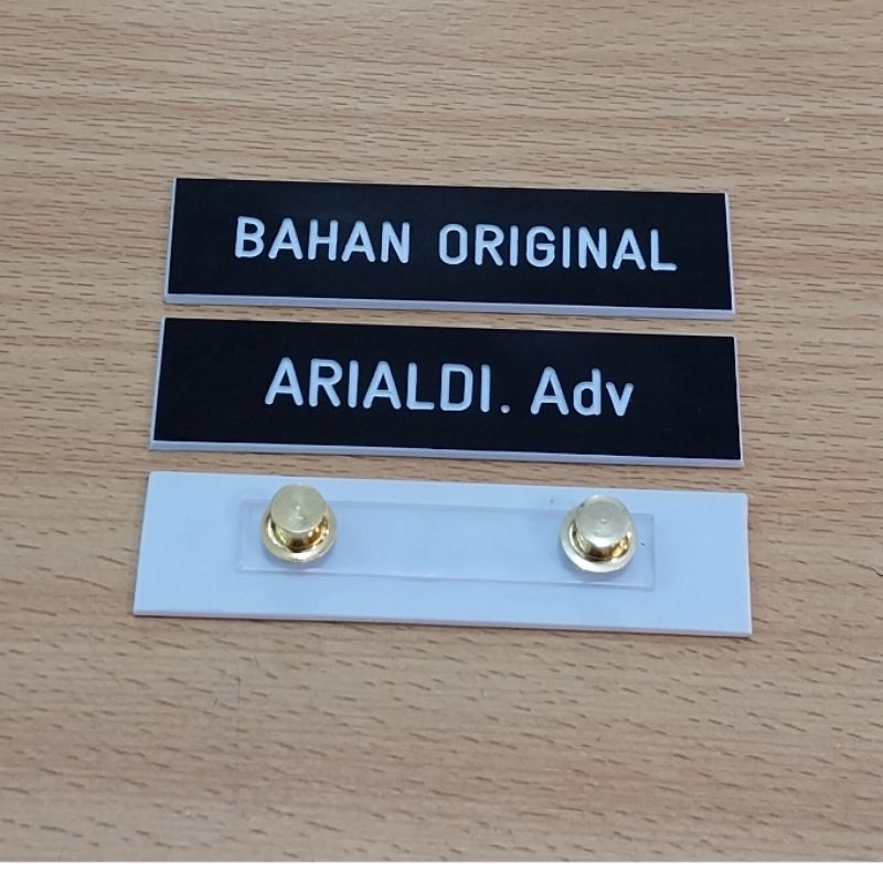 

RB papan nama dada grafir bahan original nametag grafir/ukir original paku jambu/paku dandang