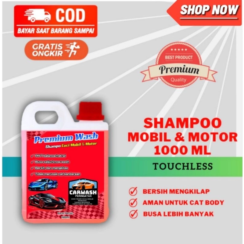 [BELI 2 GRATIS 1 ]Shampo mobil wax and wash // Touchless snow wash premium car motorcycle // shampo 