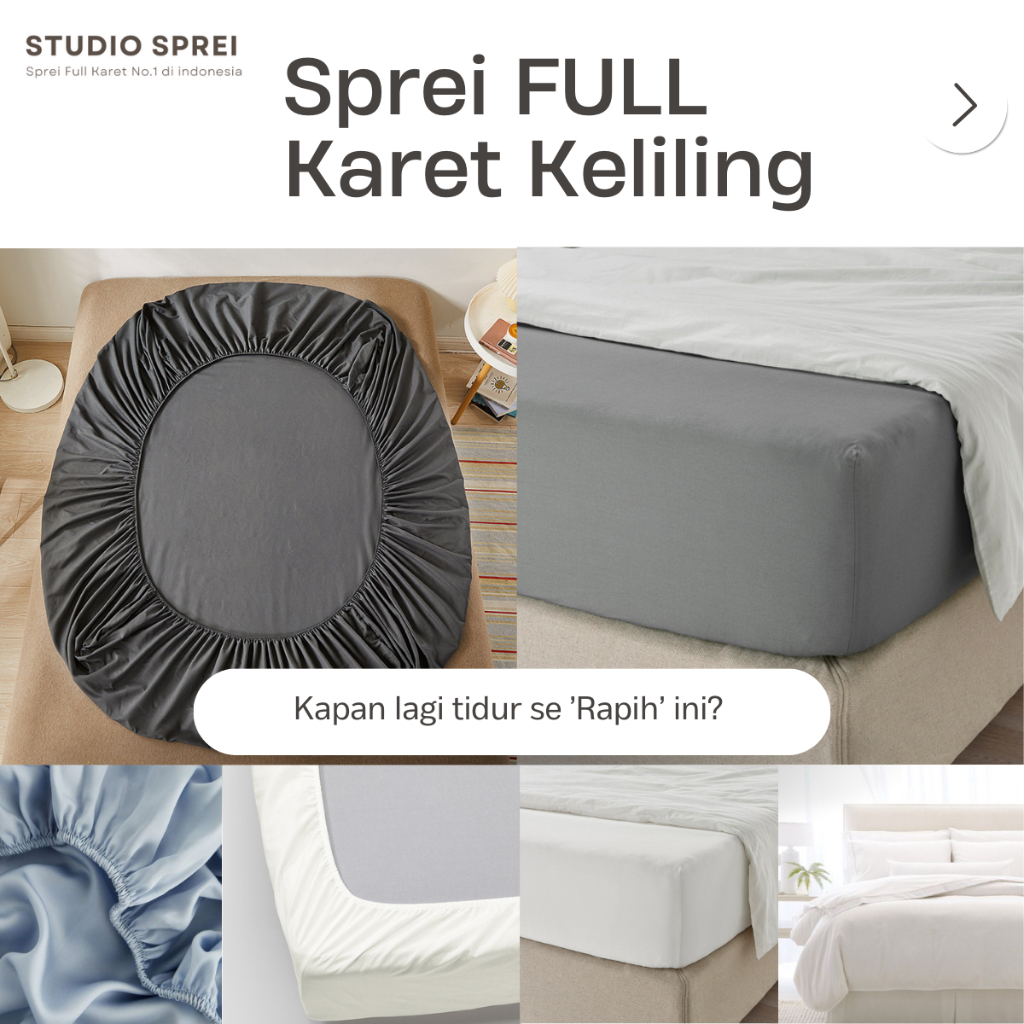 Sprei Karet Full 90, 100, 120x200 Tinggi 30 Seprai The Star Premium | Sprei Hotel