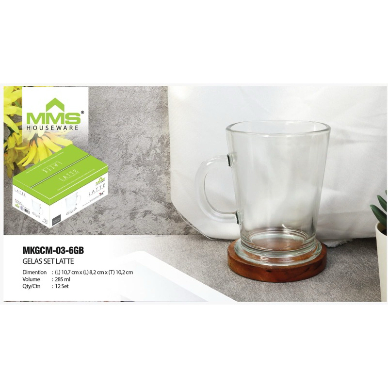 Cangkir / gelas kopi set / mug gelas