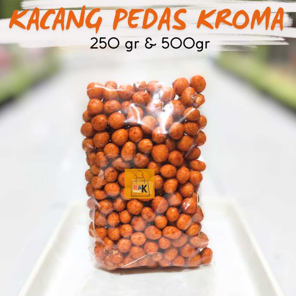 

Kacang Pedas Kroma 250gr & 500gr | Snack Kacang | Snack Murah Kemasan Pouch