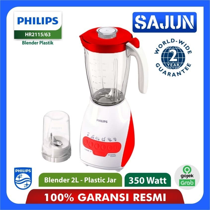 Blender Philips HR2115 Blender Plastic 2 Liter HR-2115