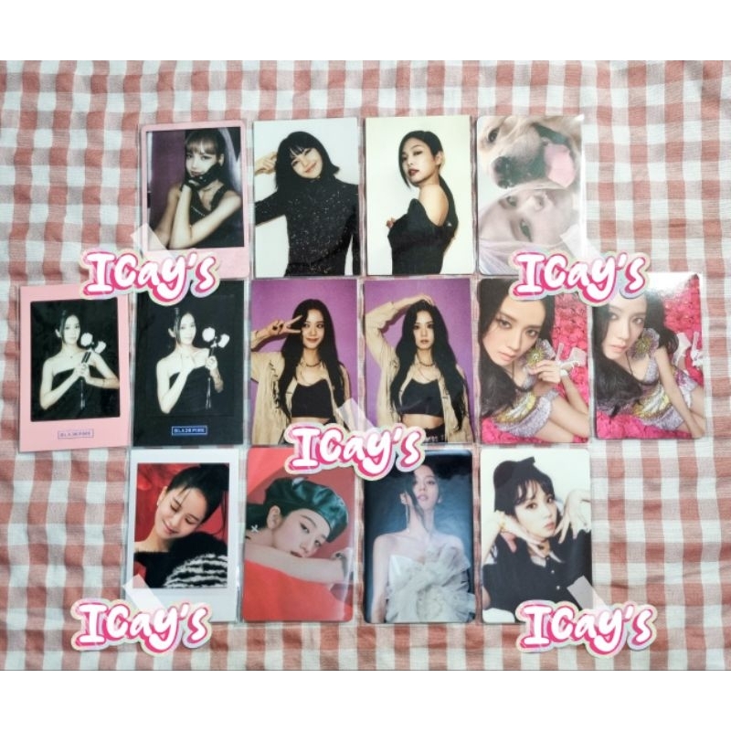 Photocard PC BLACKPINK Official Jisoo Jennie Rosé Lisa