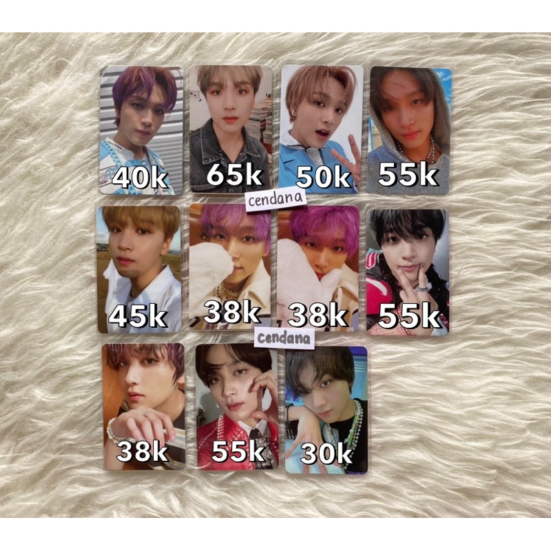 (ready stock) pc photocard lee haechan nct 127 dream - punch 1st final round we boom denim dilan uni