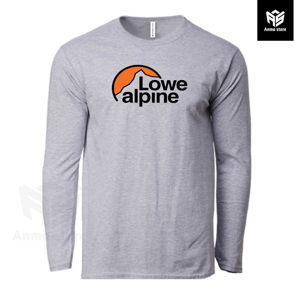 Kaos Baju Lengan Panjang Pendaki Gunung Lowe Alpine