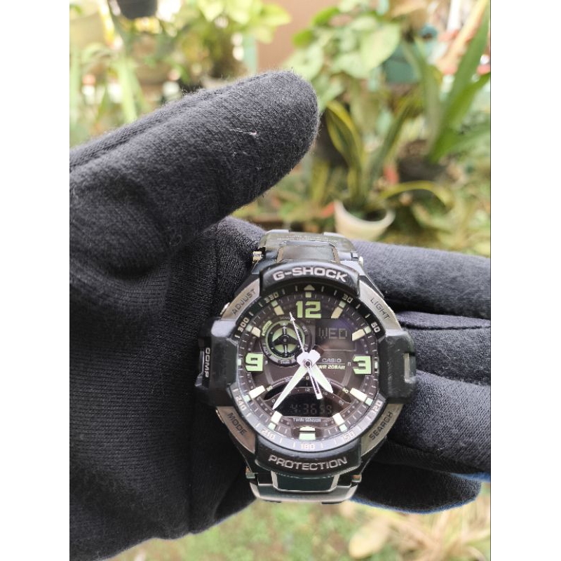Jam Tangan Casio G-Shock GA-1000 Original Twin Sensor (Compass & Termometer) Fungsi2 Normal Tinggal 