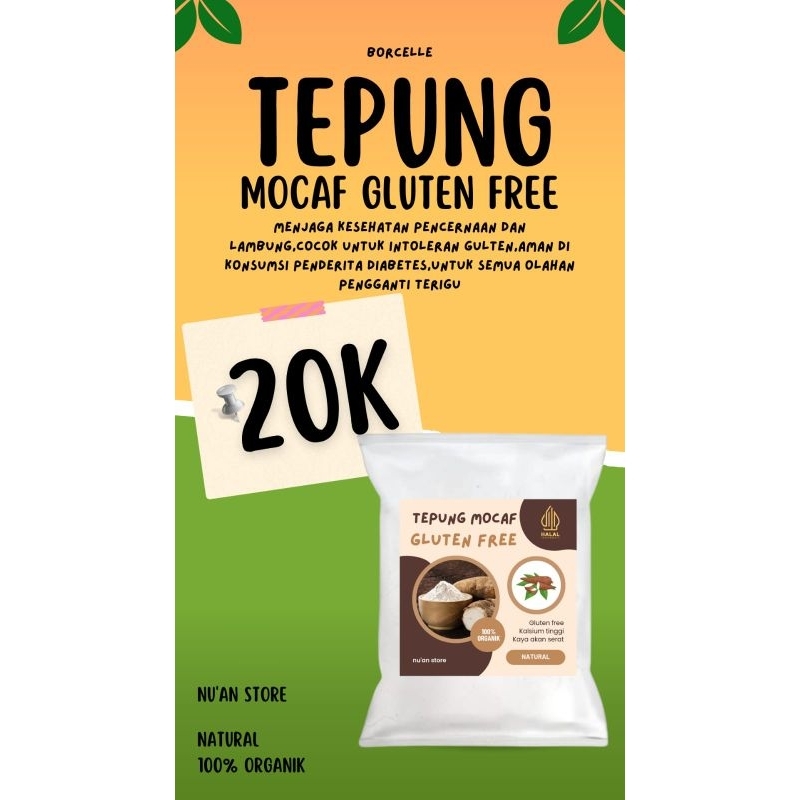 

TEPUNG MOCAF GLUTEN FREE kemasan 1kg