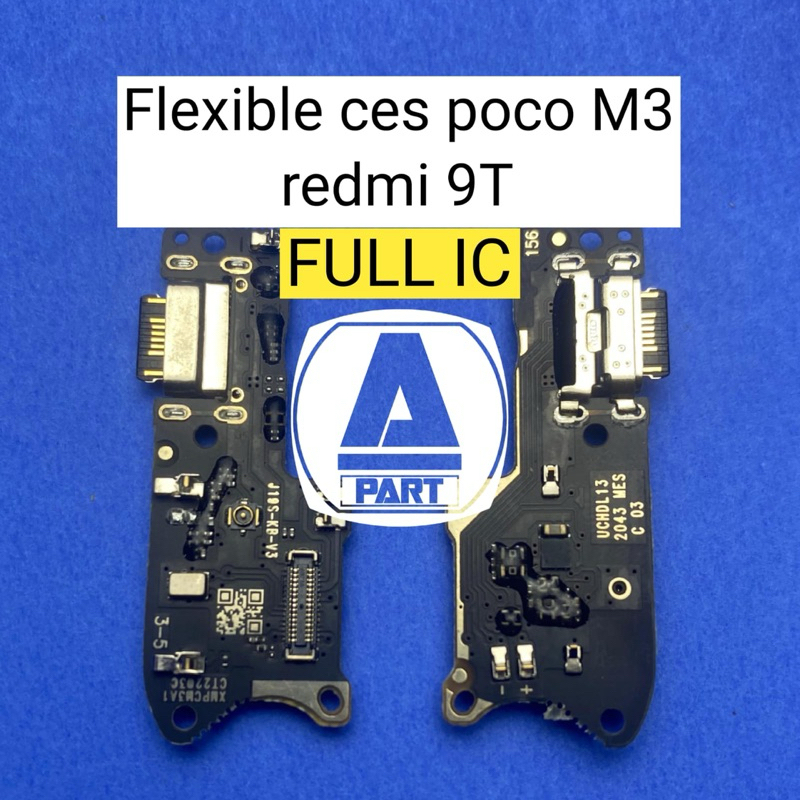 FLEXIBLE CHARGER REDMI 9T / POCO M3 FULL IC PAPAN CHARGER