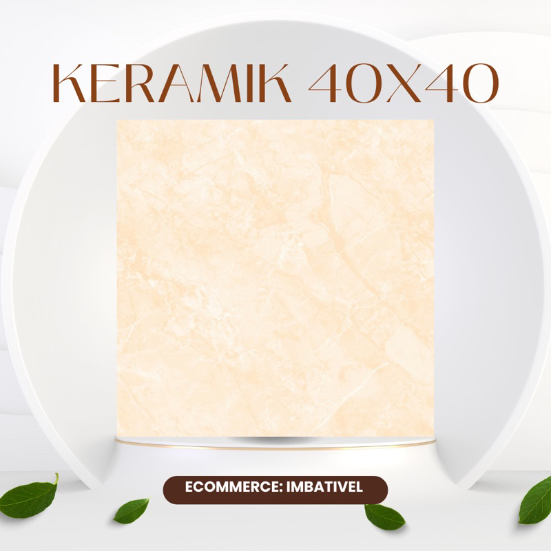 Keramik Lantai 40x40 Arwana 6686 Cream - Keramik Lantai Kamar Tidur / Ruang Keluarga / Dapur