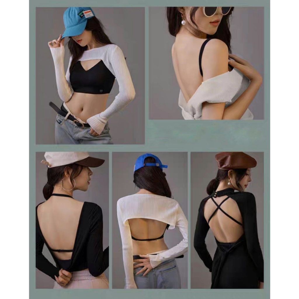 HOHO_HWANG (B-191) Bra pesta sexy back bra push up low cut