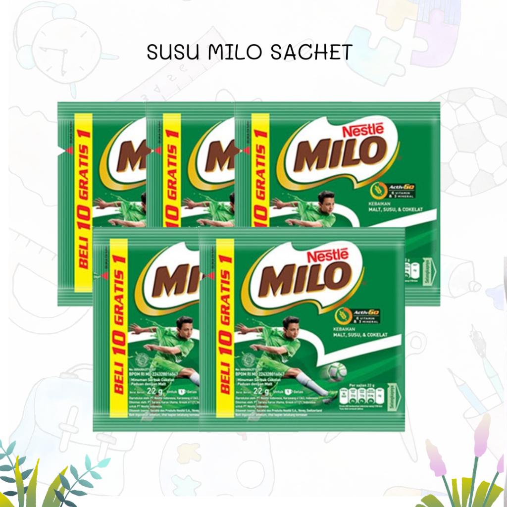 

MILO ACTIV-GO Susu Coklat Renceng 5x22 gr