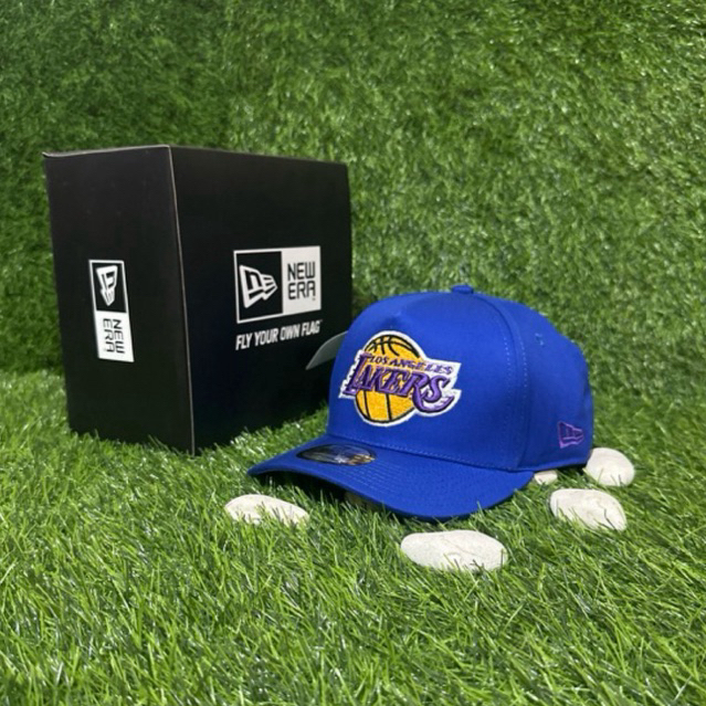 Lakers Ori NBA Champions Biru Unisex Full Tag Topi Premium