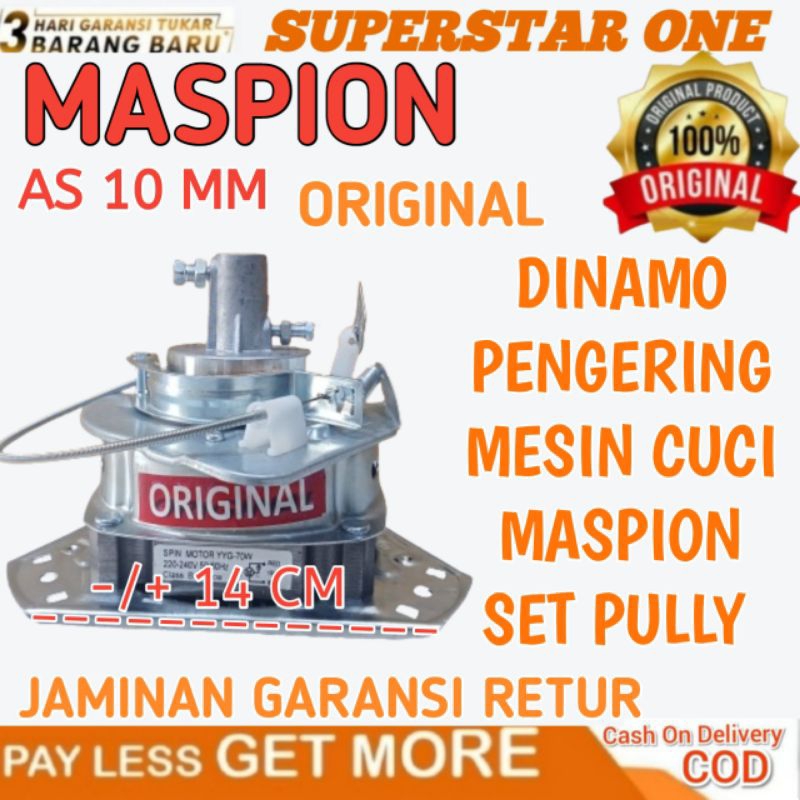 Dinamo Spin Mesin Cuci Maspion/Dinamo Pengering Mesin Cuci Maspion Set Pully