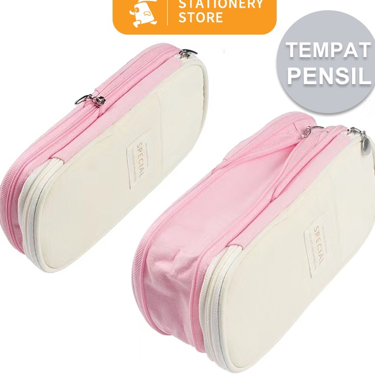 

Tempat PensilPencil Cases Large Capacity Pencil Bag Pouch Holder Box for Girls Office Student Stationery Organizer School SuppliesRabbit Stationery