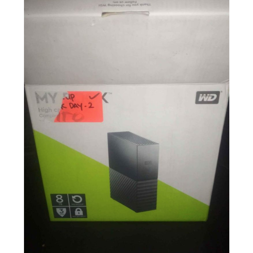Harddisk /hardisk eksternal /external wd my book 8 tb garansi off 24 maret 2021