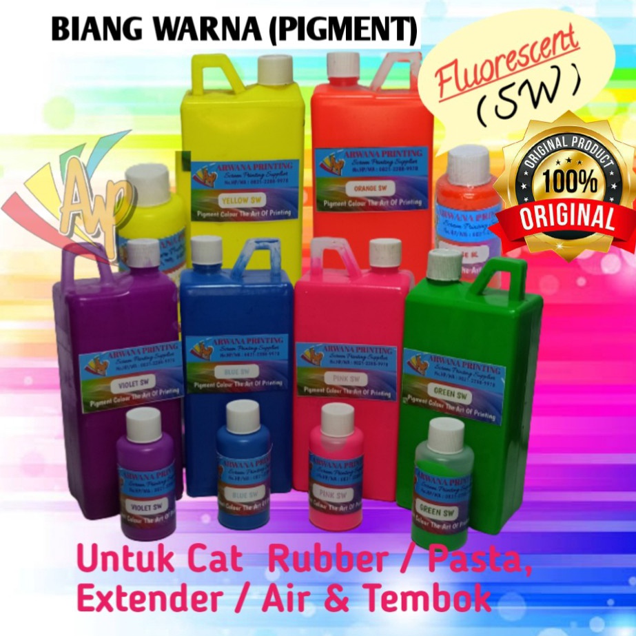 

Terbatas Biang Warna Sablon Pigment Fluorescent SW 1kg