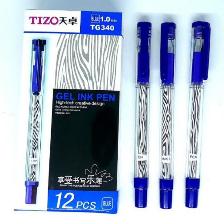 

Pen Gel TIZO 34 BIRU Isi 12 Pcs