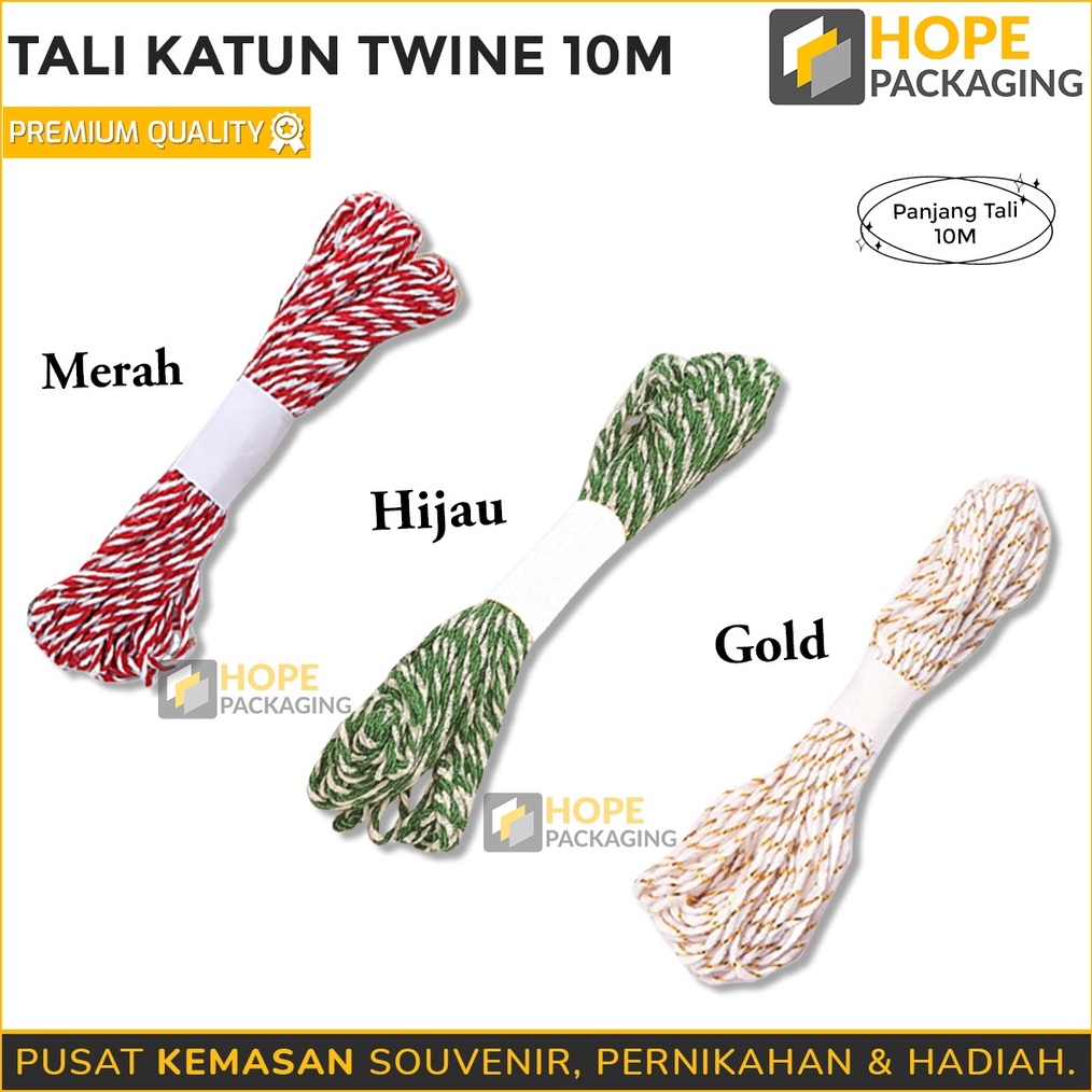 

ORDER SAJA GAN Tali Rami Tali Goni Tali Katun Twine 1 Meter Twine Benang Katun Tali Hampers Pita Kado