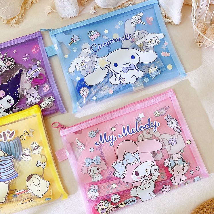 

Super Promo TCC Set Alat Tulis Sekolah SANRIO Cinnamoroll Kuromi Mymelody Pompurin Kado Anak
