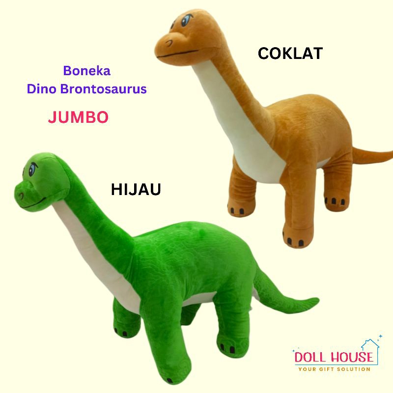 Boneka Dino Jumbo / Boneka Brontosaurus /Boneka Dinosaurus Jumbo / Boneka Bronto