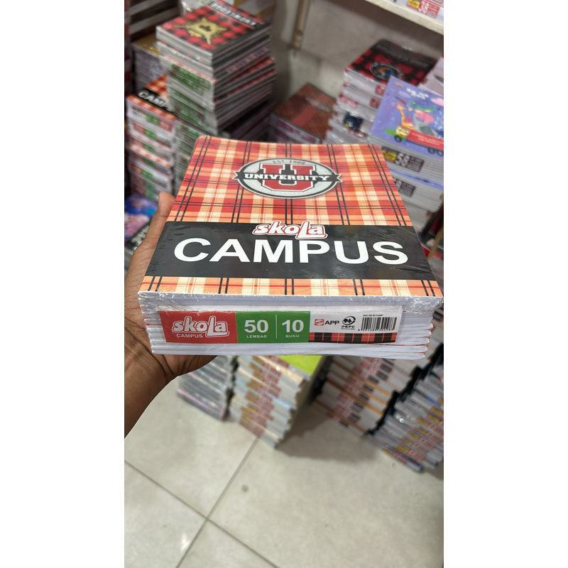 

COD buku skola Campus 50 lembat isi 10 Pcs buku