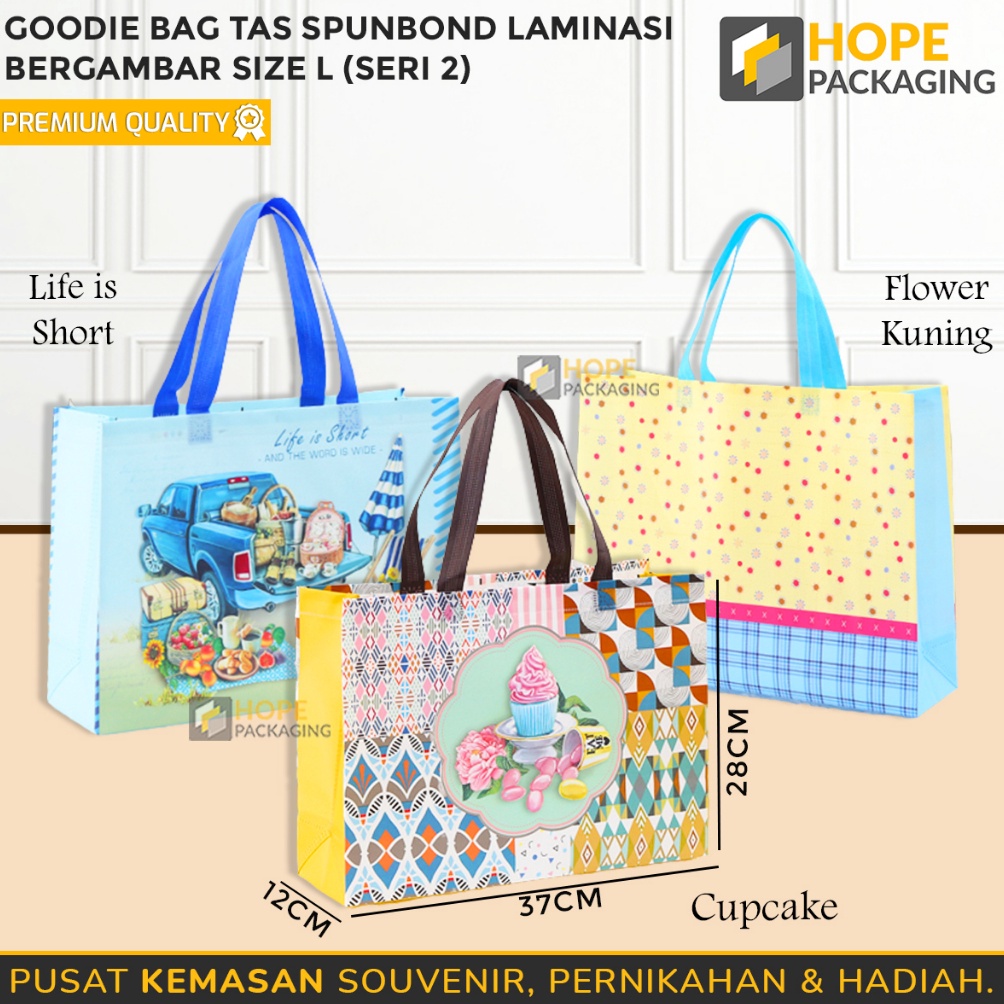 

KELUARAN TERBARU Goodie Bag Laminasi SERI 2 Size L 37x12x28cm Tas Paper Bag Premium Goodie Bag Kantong Hampers Shopping Bag Besar Tas Belanja Tas Kado Gift Bag Besar