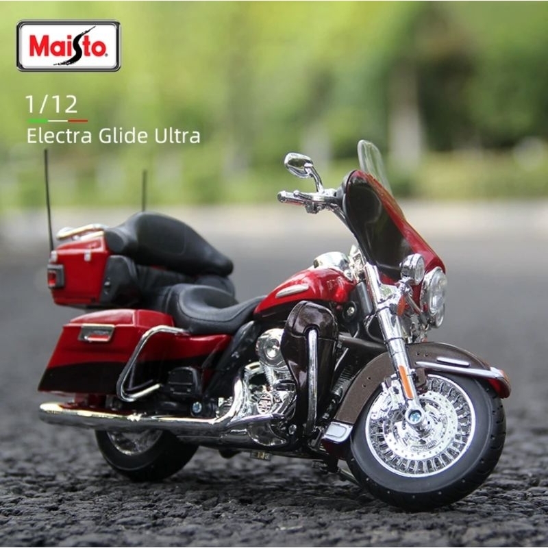 Diecast Maisto Harley Davidson Miniatur Motor Cycles Skala 1/12