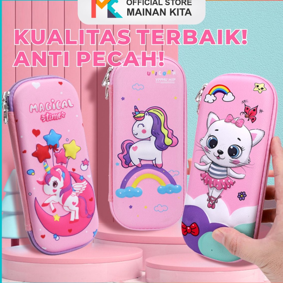 

Hanya untuk anda MK99 Tempat Kotak Pensil 3D Timbul Karakter Lucu