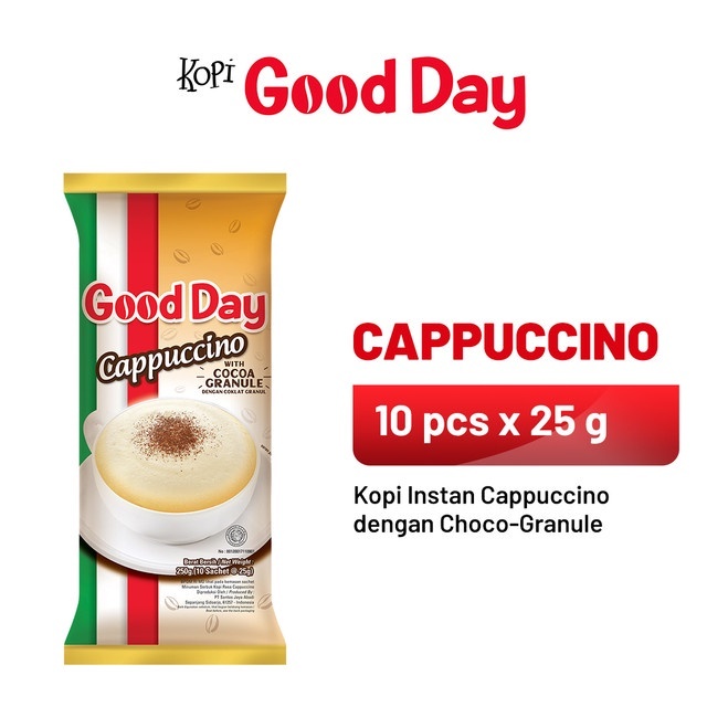 

GOOD DAY Cappuccino 1 Renceng (10 x 25 gr)