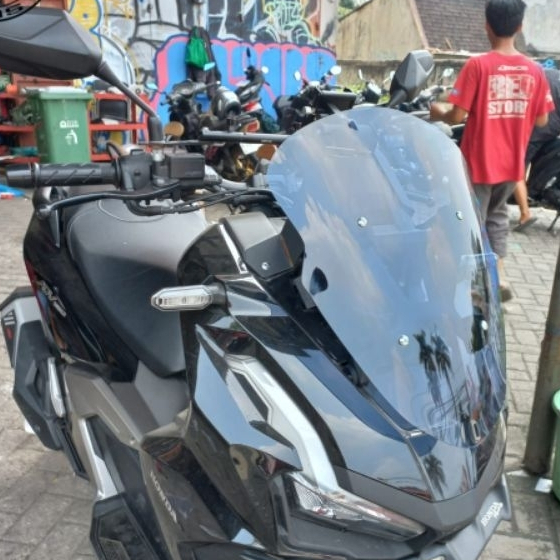 Visor Windshield ADV 160 ADV 150 Pendek Thailand Sporty Kaca Depan ADV Windscreen ADV150