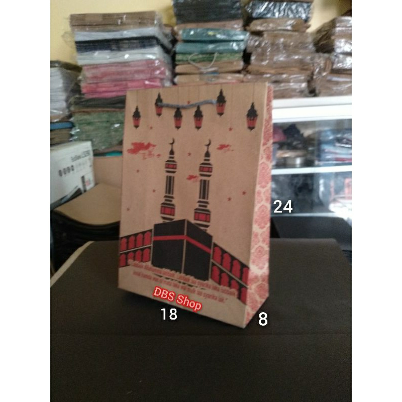 

Paper bag souvenir haji & umroh (18*8*24)