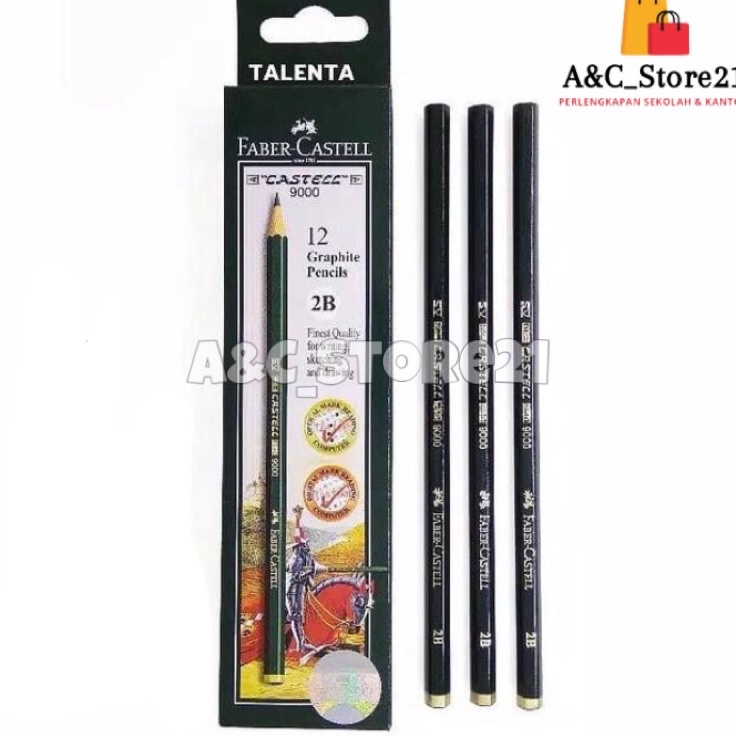 PENSIL 2B FABER CASTELL  PENSIL FABERCASTELL 1 PACK