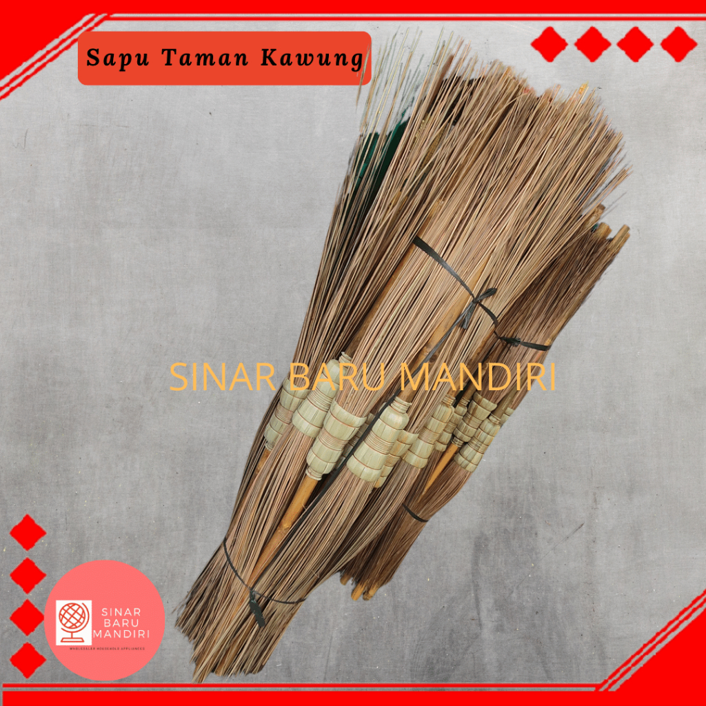 Sapu Taman / Sapu Halaman/ Sapu lidi aren gagang panjang / Sapu kawung