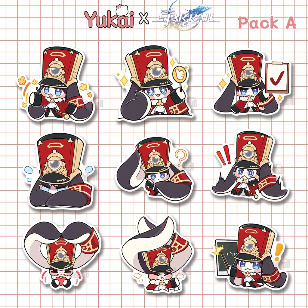

Stiker Pack Pom-Pom Honkai Star Rail (HSR) Premium, Sticker Anime Waterproof