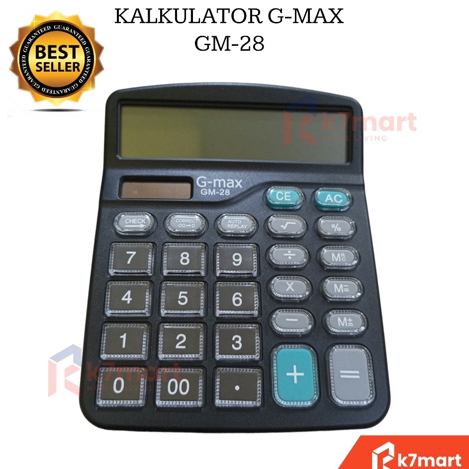 

Harga Termurah K7MART KALKULATOR 12 DIGIT GMAX GM28 KALKULATOR DESKTOP MEJA KANTOR DAGANG MODEL MODEL CITIZEN CALCULATOR CHECK DUAL 2 POWER KALKULATOR HITUNG