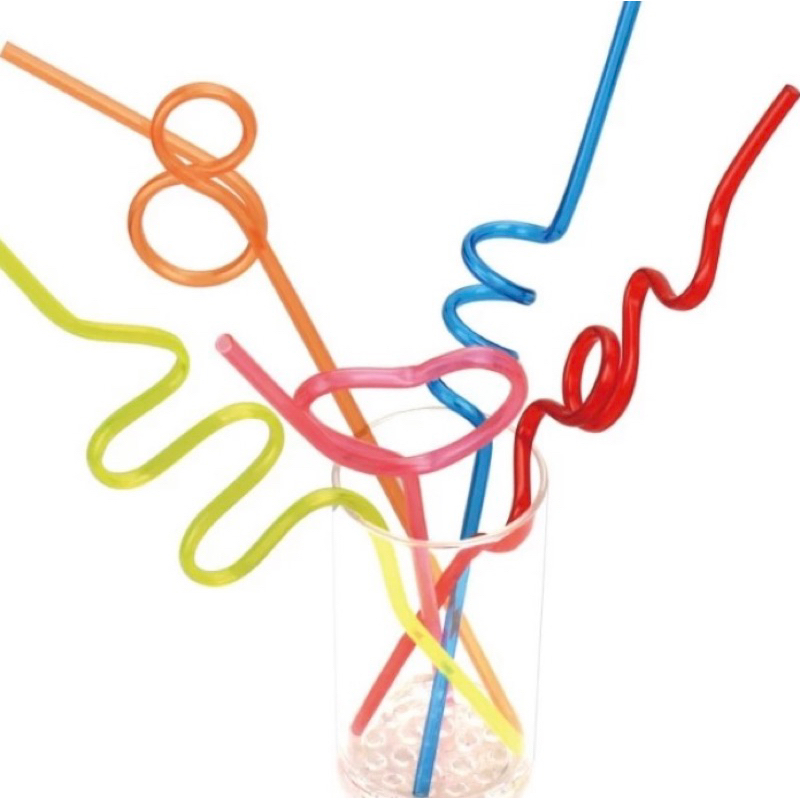 Sedotan Spiral Sedotan Plastik Melingkar