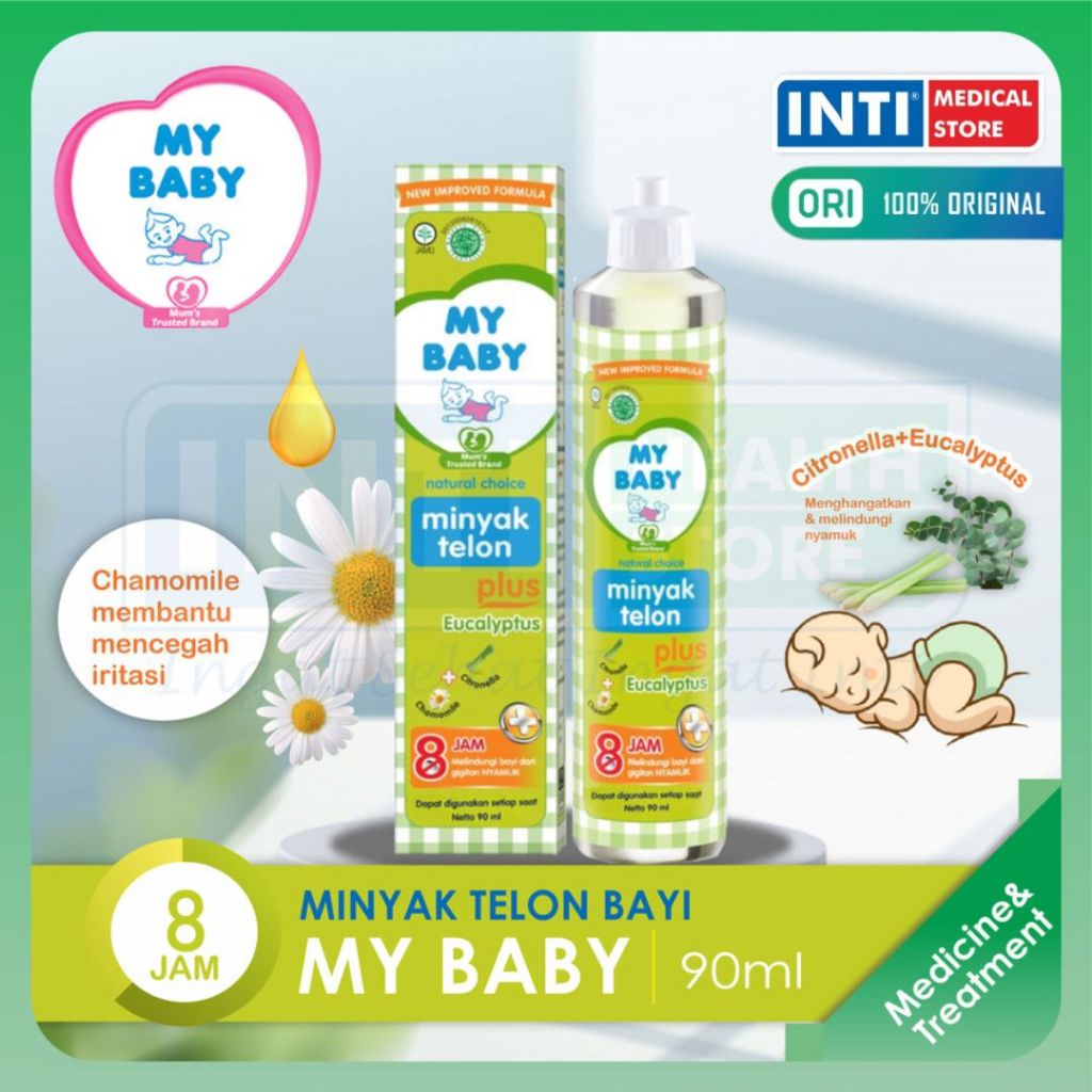 My Baby | Minyak Telon Plus 90 ml | Minyak Telon Bayi 90 ml My Baby