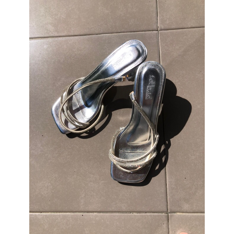 Preloved Heels 7cm Silver