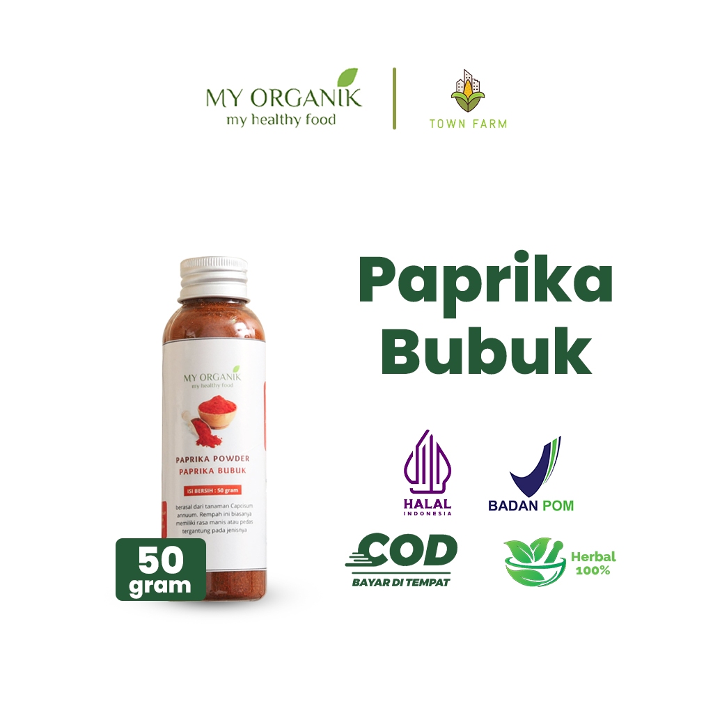 

My Organik Paprika Bubuk Asli Kualitas Premium Red Paprika Powder Murni Tanpa Campuran