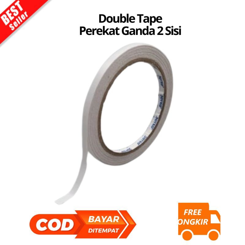 

[JK] BAYAR DI TEMPAT Double Tape Perekat Ganda 2 Sisi JOYKO 6 mm x 15 Yard | 6mm x 15Y