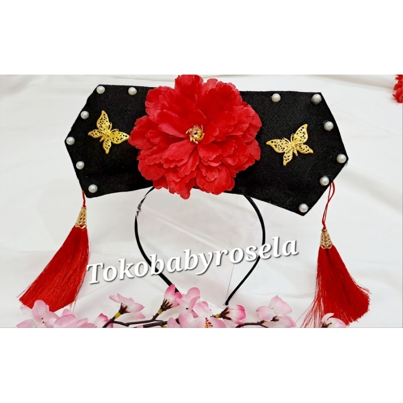 RB Bando cina Imlek anak Putri Huan Zhu aksesoris anak perempuan