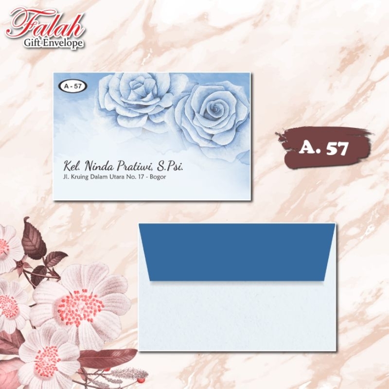 

Amplop Falah A 57 Harga Murah Isi 50 Lembar ( Belum Termasuk Cetak )