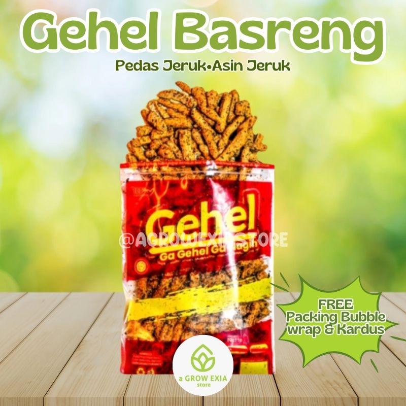 

GEHEL BASRENG PEDAS ASIN DAUN JERUK CEMILAN / MAKANAN RINGAN