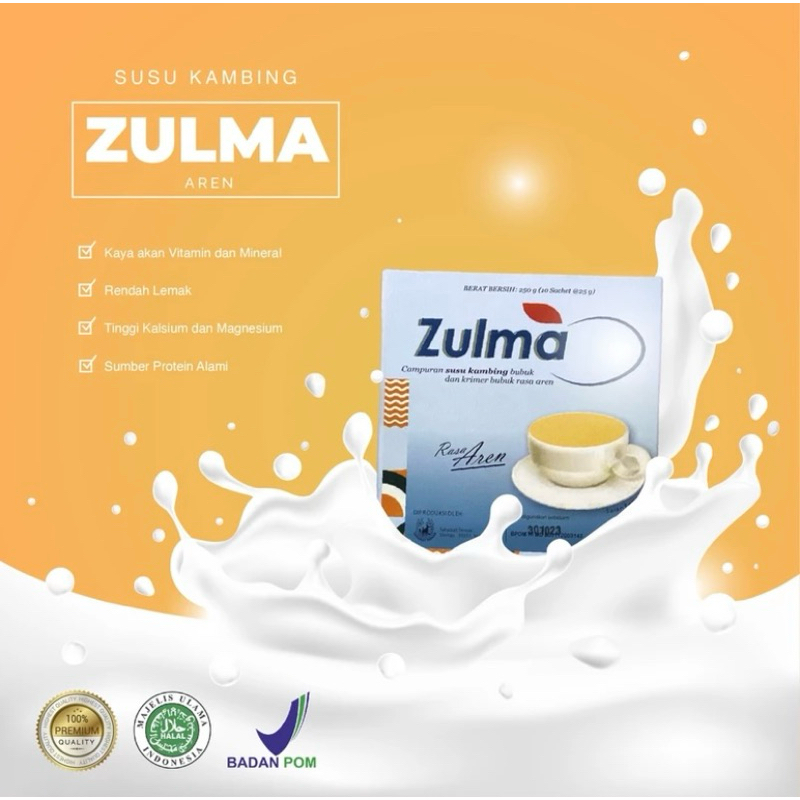 

ZULMA susu kambing premium 100% asli rasa gula AREN / Obat Herbal Diabetes Kering Basah Kencing Manis Penurun Gula Darah Tinggi