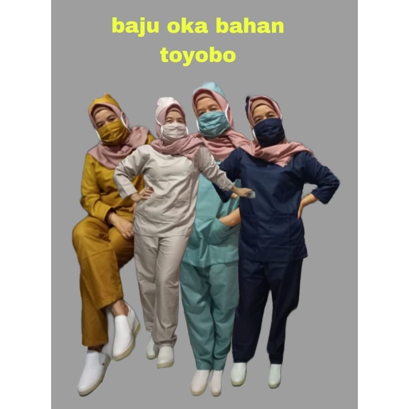 BAJU OKA LENGAN PANJANG BAHAN TOYOBO
