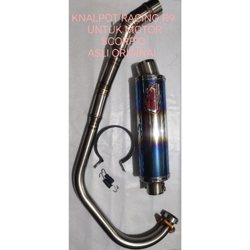 KNALPOT RACING R9 SCORPIO ORIGINAL R9