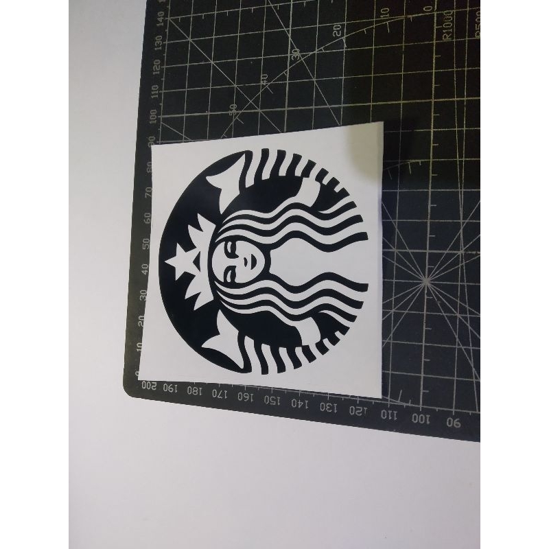

cutting stiker starbucks