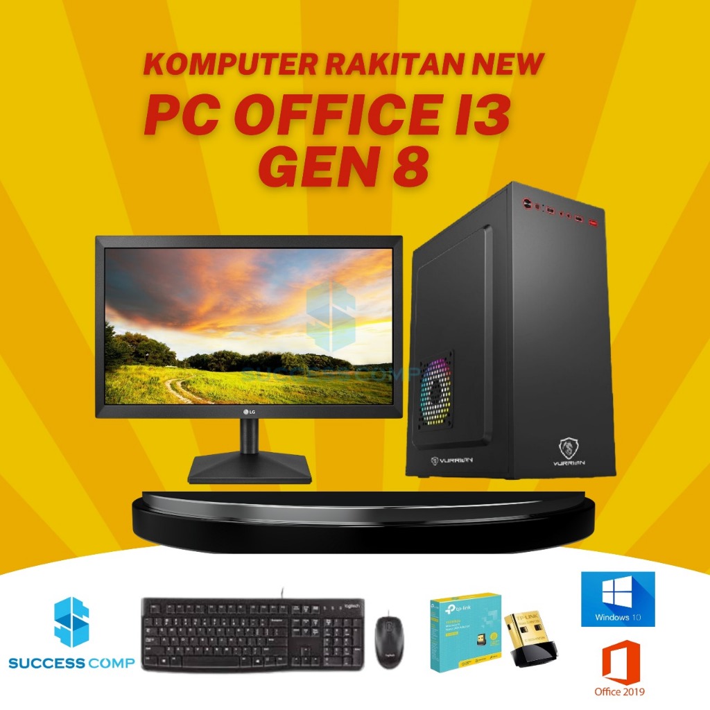 Komputer / PC Rakitan Intel Core i3 8100 Gen 8